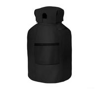 Protezione per bombola del gas in tessuto Oxford 210d per esterni, 9,1 kg, con sfiato, resistente polvere di propano 13 x 19,5 per copertura griglia patio nero