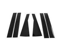 Protezione per Bordi Auto in Gomma Per CRV Per CR-V 2023+ In Acciaio Inox Nero Finestra Automobile Modanatura Striscia Pilastro Copertura Laterale Trim 10 Pz(Black pillar)