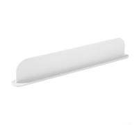 Protezione per bordi del lavello della cucina, in silicone, per trattenere l'acqua, paraspruzzi per controsoffitti, tappetino anti scheggiatura, deflettore flessibile per lavare i piatti (bianco)