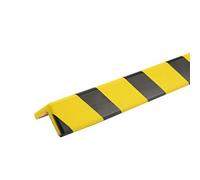 Protezione per bordi in schiuma, autoadesiva, con strisce nere e gialle, paracolpi di sicurezza per pareti, scale, garage, magazzini, grandi a forma di L
