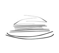 protezione per bordi portiera auto Per Q7 2006 2007 2008 2009 2010 2011 2012 2013 2014 2015 Modanatura Lucida Per Finestrino Portiera Laterale Auto Cornice Nera