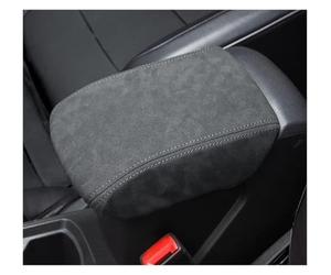 Protezione per bracciolo Automatico per VW T-ROC Troc 2019-2023 Cuscino di Supporto per bracciolo (Filo Nero Scamosciato)