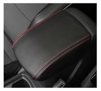 Protezione per bracciolo Automatico per VW T-ROC Troc 2019-2023 Cuscino di Supporto per bracciolo (Linea Rossa Nera)