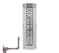 Protezione per caminetto da esterno, protezione in acciaio inossidabile, con struttura a nido d'ape, coperchio isolante termico per camino, per tenda da campeggio, escursionismo, alpinismo, giardino