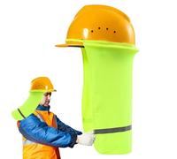 Protezione per cappello di sicurezza - Parauri in rete per il collo, equipaggiamento di protezione contro la ventilazione ad alta visibilità, attrezzatura di lavoro di protezione UV estiva | leggero