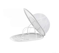 Protezione per cappello per lavatrice, robusta gabbia per la pulizia del cappuccio con rastrelliera, borsa a rete anti-restringimento per 21 x 30 cm