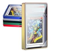 Protezione per Carte di Credito Con Telaio in Metallo - Magnetica, Impilabile in Alluminio e Vetro per BGS/PSA - Resistente ai Raggi UV e ai Graffi per Carte Sportive e da Gioco