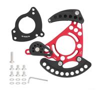 Protezione per catena a disco singolo, per corona 32T 38T per filettatura a vite BB in lega di alluminio per la maggior parte delle mountain bike e bici da strada (rosso)