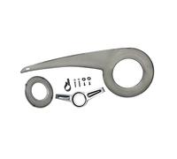 Protezione per Catena Bici, Protezione per guarnitura, Facile Installazione, per Corona dentata da 38-40 Denti, componente per Bicicletta, Nero Trasparente