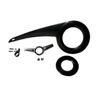 Protezione per Catena Bici, Ruota e guarnitura, per Esterni, per Bici, Antipolvere, Accessori per Ciclismo, compatta, per guarnitura da 32T a 38T, Set Completo Nero