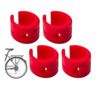 Protezione per catena in gomma - Protezione per telaio della bicicletta, antigraffio, 4 pezzi, protezione per catena per biciclette, ammortizzante, vestibilità universale, custodia in gomma morbida