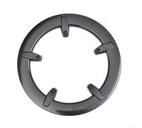 Protezione per catena per bici compatibile con corone 40-42t, modello a 5 bulloni da 6,5 cm, protezione per corona in plastica robusta per ciclismo su strada, design elegante nero (A)