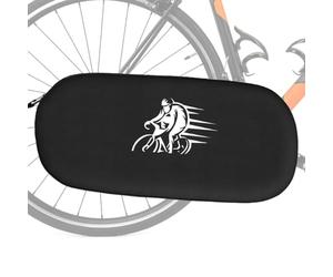 Protezione per catena per bici da strada, protezione per trasmissione, 1 involucro resistente alle intemperie per guida all'aperto, guscio robusto con emblema di sicurezza, attrezzatura per pedalata