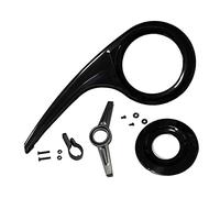 Protezione per catena per bicicletta, portatile, resistente, per attività all'aperto, accessori per equitazione, set completo, 53 x 21 cm, colore: nero
