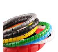 Protezione per cavi a spirale Guaina avvolgicavo a spirale PP 1 metro multicolore 12-60 mm(Black,45mm X 1Meter)