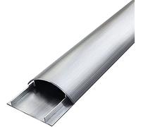 Protezione per cavi elettrici, Canalina portacavi autoadesiva in acciaio inossidabile, impermeabile, oro e argento, n. 3-n. 5, gestione cavi da pavimento e parete(Silver,No.3)