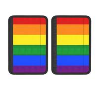 Protezione per cintura di sicurezza per adulti, con bandiera arcobaleno, comfort eccezionale per l'interno della tua auto