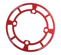 Protezione per corona bici per Bcd 104 mm 32-36t in lega di alluminio protegge le macchie di grasso sui vestiti rosso (32-36T rosso)