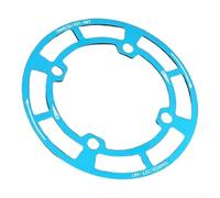 Protezione per corona in lega di alluminio 104BCD, 158 mm, con rivestimento resistente all'olio, per catene da mountain bike 32T, 34T, 36T, colore blu