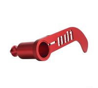 Protezione per deragliatore in lega di alluminio per mountain bike e bici da strada, supporto per parcheggio e trasporto, colore: nero e rosso (rosso)