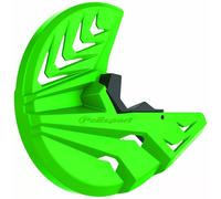 Protezione per disco freno e parte inferiore Forcella Nero Verde Polisport Kawas