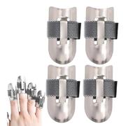 Protezione per dita da taglio - 4 protezioni da cucina, scudo da intaglio sicuro, copertura protettiva per le mani | Manipolazione della produzione di alimenti, sicurezza in cucina, guanti resistenti