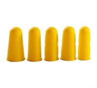 Protezione per dita in silicone per mano sinistra o destra in vari scenari, tra cui cucina, cucito e creazione artistica in resina (giallo, 5 pezzi)
