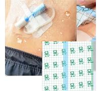 Protezione per Doccia per Dialisi Peritoneale - 50 Pezzi/100 Pezzi, Barriera per Catetere 20×20 Cm, Cerotto Trasparente Impermeabile per Stomia, Dialisi E Procedura Laparoscopica, 50Pcs