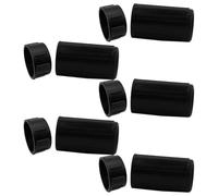 Protezione per Flauto, Set 5 Pezzi, Plastica Nera, Leggera | Montaggio e Smontaggio, Assorbe Urti, per Trasporto, Interno Custodia, Stile Minimale