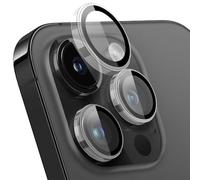 Protezione per fotocamera per iPhone 16 Pro/16 Pro Max, robusta protezione individuale HD, antigraffio, trasparente, sottile, in vetro temperato, per iPhone 16 Pro/16 Pro Max (colore trasparente)