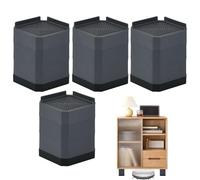 Protezione per gambe per sedia | 4 Pattini di sollevamento per panchina | Pattini antiscivolo per divano del soggiorno, mobili da cucina, letto e camera da letto