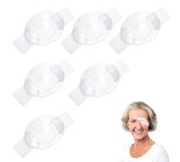 Protezione per gli occhi dopo la chirurgia della cataratta, plastica, confortevole, trasparente, design traspirante, protezione post-operatoria, misura universale, facile da pulire, 6 pezzi