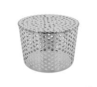 Protezione per grondaia in acciaio inossidabile per la prevenzione dei detriti delle foglie, filtro di scarico a rete fine per grondaie pluviali, anti-intasamento con installazione senza attrezzi