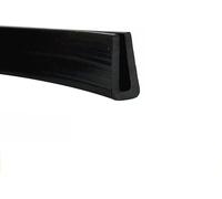 Protezione per i bordi, Canale in Gomma a U 3,28Ft Striscia di Sigillatura for Bordo Isolante in Gomma a Fondo Piatto Nero, for Insonorizzazione di Finestre e Porte,4x10mm(4.5mm x 10mm)