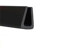Protezione per i bordi, Canale in Gomma a U 3,28Ft Striscia di Sigillatura for Bordo Isolante in Gomma a Fondo Piatto Nero, for Insonorizzazione di Finestre e Porte,4x10mm(4mm x 10mm)