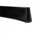 Protezione per i bordi, Canale in Gomma a U 3,28Ft Striscia di Sigillatura for Bordo Isolante in Gomma a Fondo Piatto Nero, for Insonorizzazione di Finestre e Porte,4x10mm(12mm x 12mm)