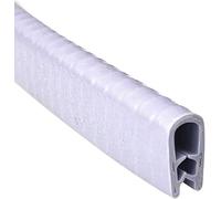 Protezione per i bordi, Guarnizioni in Gomma a Forma di U 3,28FT Flessibili con Gap in Metallo for Finestre, Porte, Veicoli e Applicazioni Industriali, Bianco, 15x8mm (Colore : W(Grijs,13mm x 7mm)