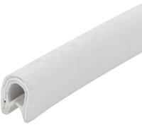 Protezione per i bordi, Guarnizioni in Gomma a Forma di U 3,28FT Flessibili con Gap in Metallo for Finestre, Porte, Veicoli e Applicazioni Industriali, Bianco, 15x8mm (Colore : W(Wit,8mm x 6mm)