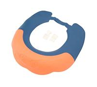 Protezione per il Bagnetto per il Bagnetto, Impermeabile, Regolabile, a Tesa Larga, per il Bagnetto, per il Bagnetto, in Silicone, per il Bagno dei più Piccoli (Arancio Blu)