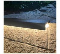Protezione Per Il Bordo Superiore Delle Pareti Esterne/Profilo Di Finitura Con Canale Per Luci A LED, Deviatore Di Gocce Per Davanzale(92inch/233.7cm L)