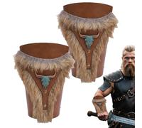 Protezione per il braccio in pelle - Cosplay, armatura in pelle | Bracciali medievali come accessori per costume, bracciali come protezione per l'avambraccio per il palcoscenico, Halloween papà e Fre