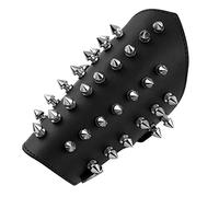 Protezione per il Braccio Punk Protezione da braccio unisex in finta pelle con punte in metallo per Uomo e Donna(Schwarz)