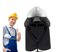 Protezione per il collo con visiera rigida | Protezione per il collo montata sul casco con blocco UV, ad asciugatura rapida, parasole per edilizia, paesaggistica esterna, colpo di calore
