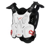 Protezione per il corpo Alpinestars A-1 Roost Guard CE2 bianco-nero-rosso XL/2XL