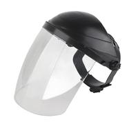 Protezione per il viso apribile, trasparente, ampia visiera, protezione per gli occhi, abbigliamento di sicurezza, fiocchi di sudore e protezione per fronte, protezione completa