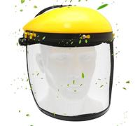 Protezione per il viso di sicurezza, supporto per la testa regolabile con visiera in filo, adattatore per casco, protezione da giardino, per uomini e donne, silvicoltura e falegname, giardinaggio