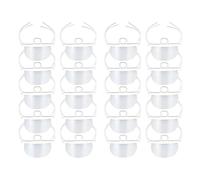 Protezione per il viso, trasparente anti-appannamento, spray per saliva, cuoco e bocca, protezione per alimenti, protezione per il viso, in plastica, per hotel, cucina, ristorante (20 pezzi)