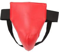 Protezione per inguine da boxe, kickboxing, con assorbimento degli urti, regolabile, per uomini e donne, in silicone PU ventilato, materiale PVC per arti marziali e treno dal design pratico
