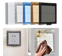 Protezione per interruttore automatico, 3 pezzi, impermeabili, antipolvere, per prese a muro di tipo 86 (blu)