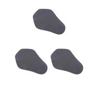 Protezione per la schiena unisex da moto, con inserto protettivo, Set da 3 (nero), 8